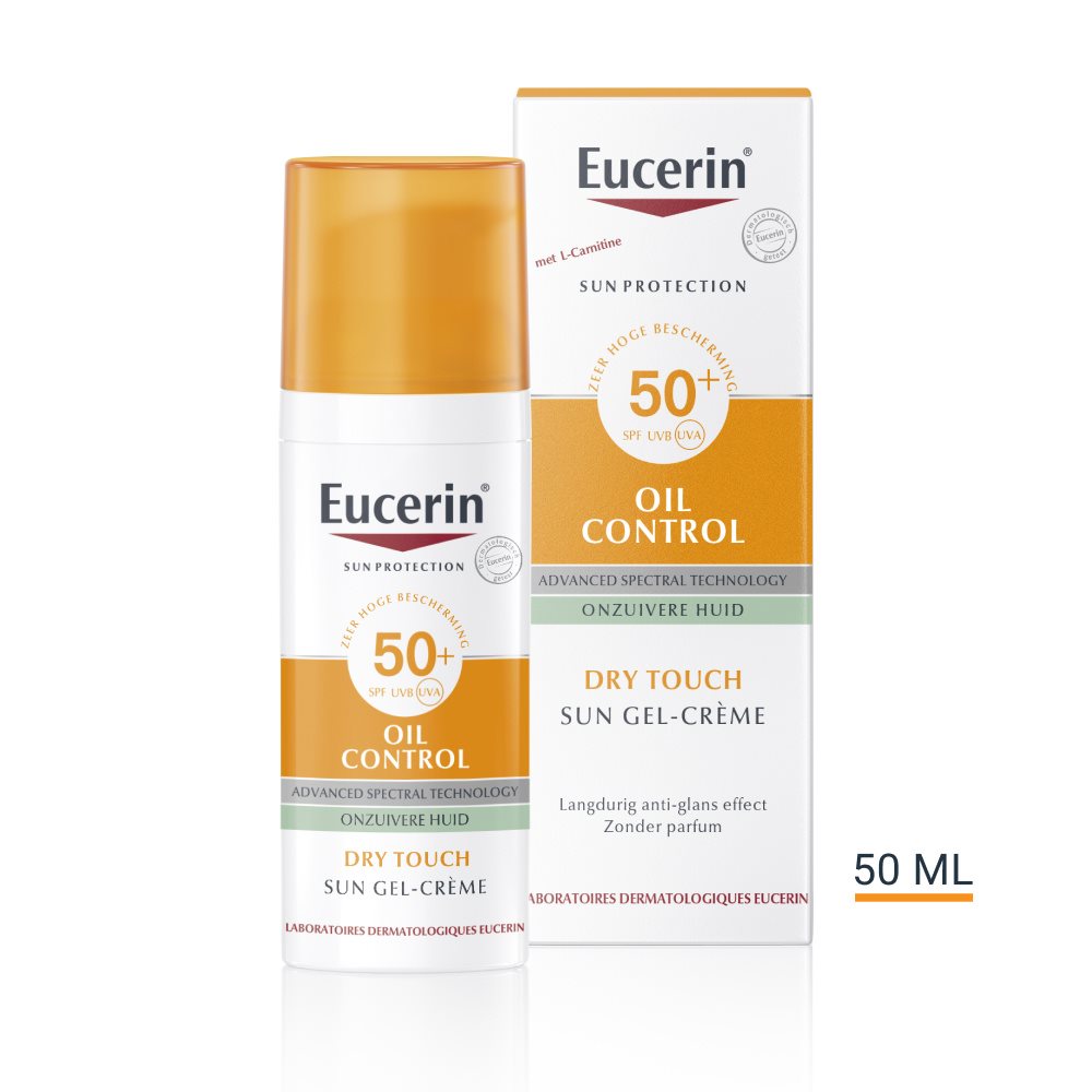 Sun Gel-Crème SPF 30 | Zonnebescherming voor de vette huid en huid neiging acne | Eucerin