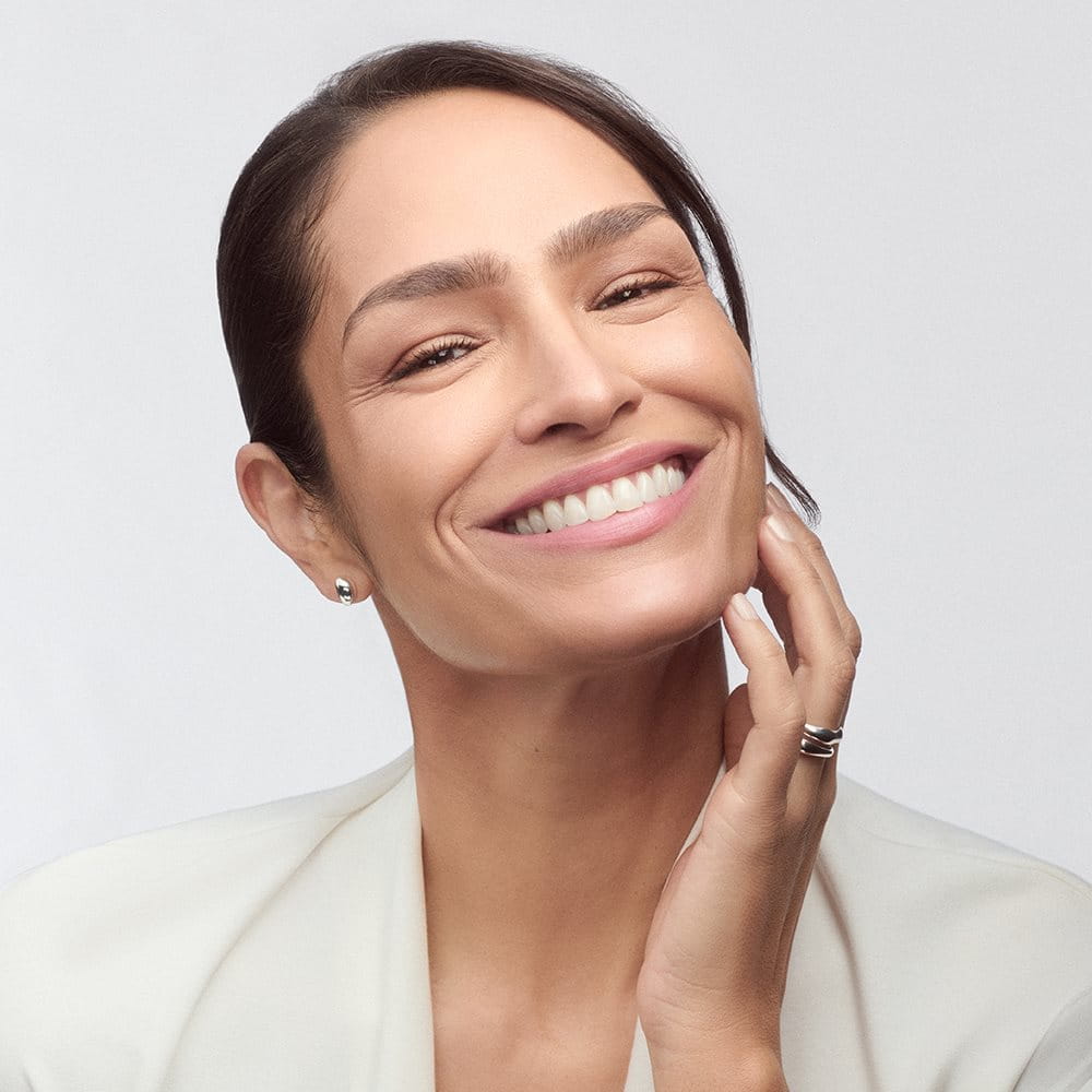 A woman with firm skin