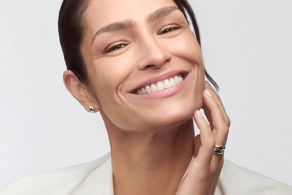 A woman with firm skin