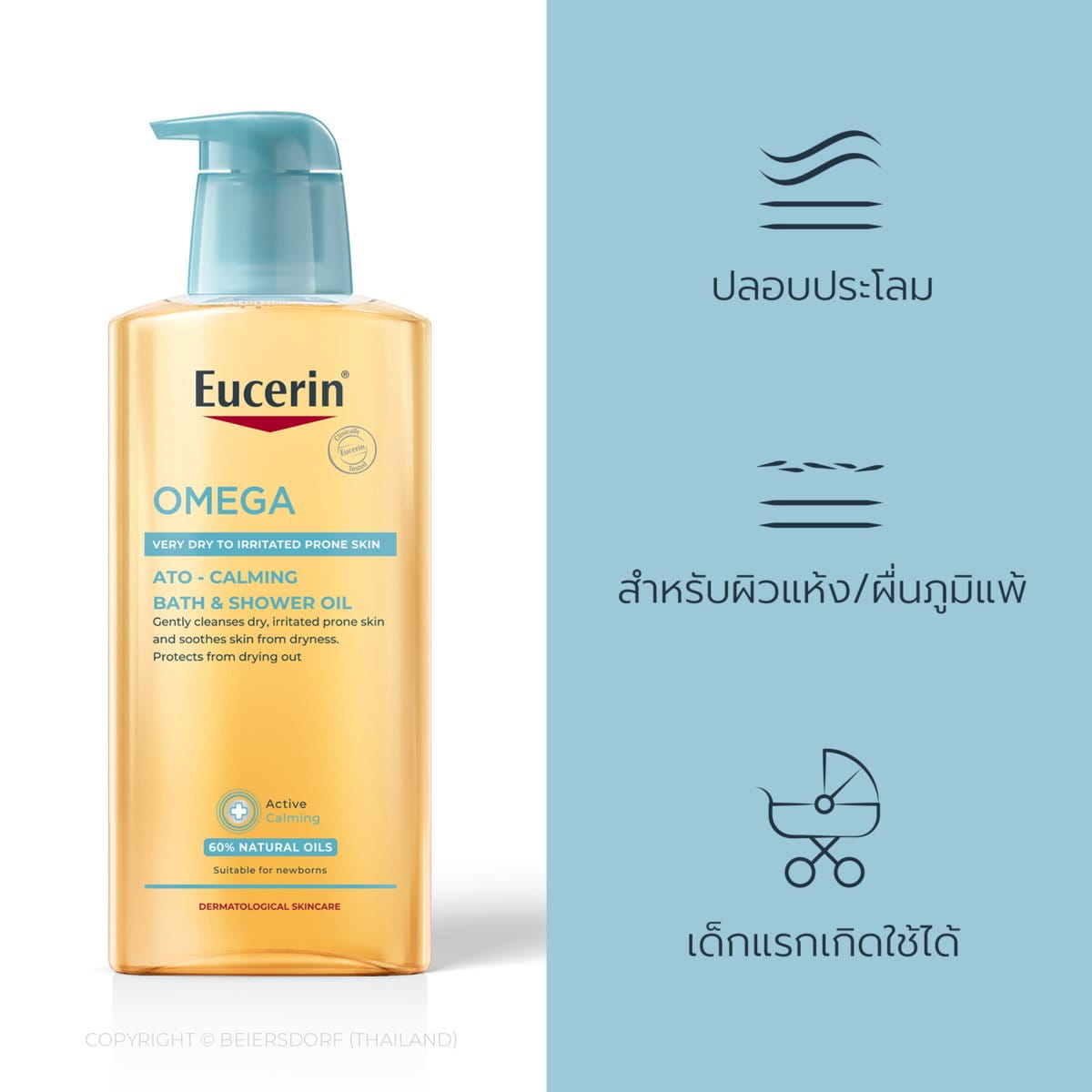 ผลิตภัณฑ์อาบน้ำที่ช่วยเสริมความแข็งแรงให้ผิวทารก