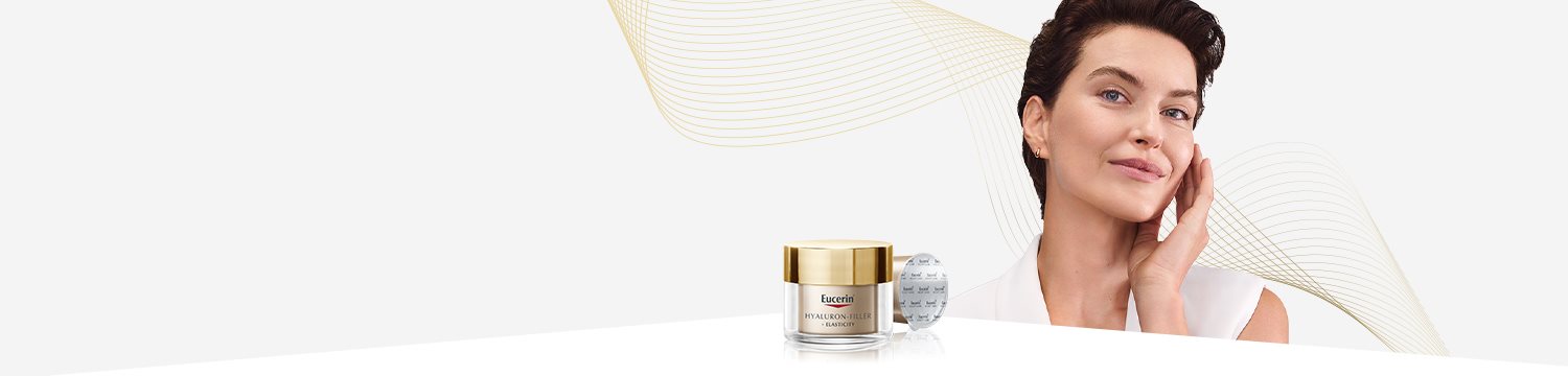 modelka a refill krému Elasticity