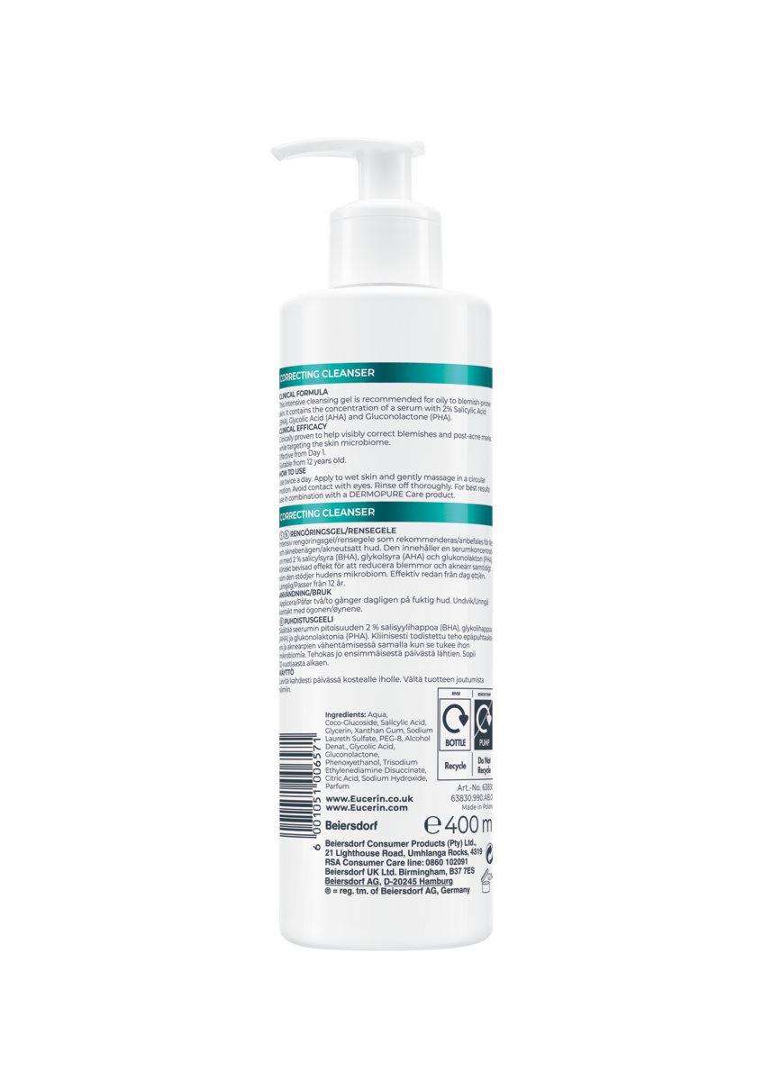 ZA_63830-09900-28_Eucerin_DermoPure_Correcting Cleanser_PUMP_400ml_BOP