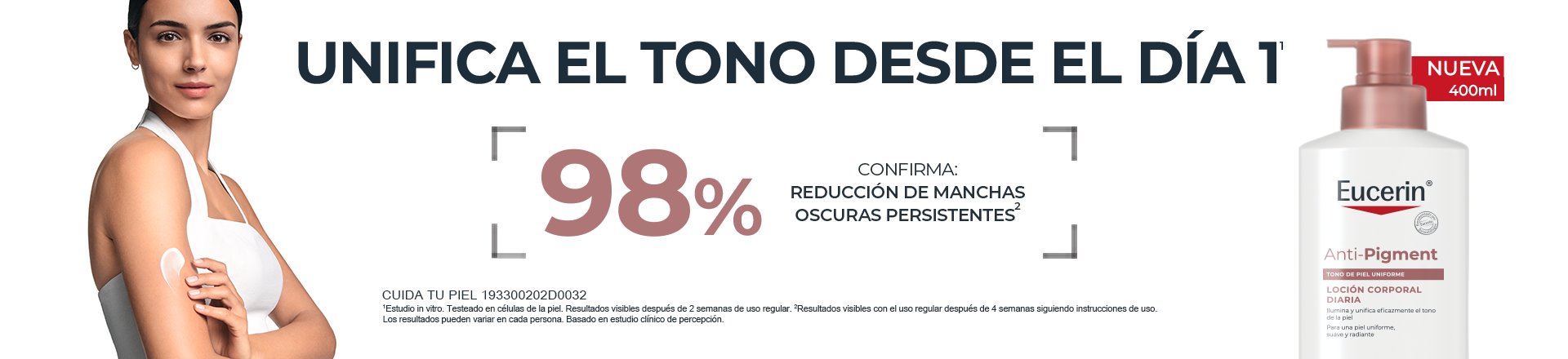 Reduce manchas visibles y ocultas