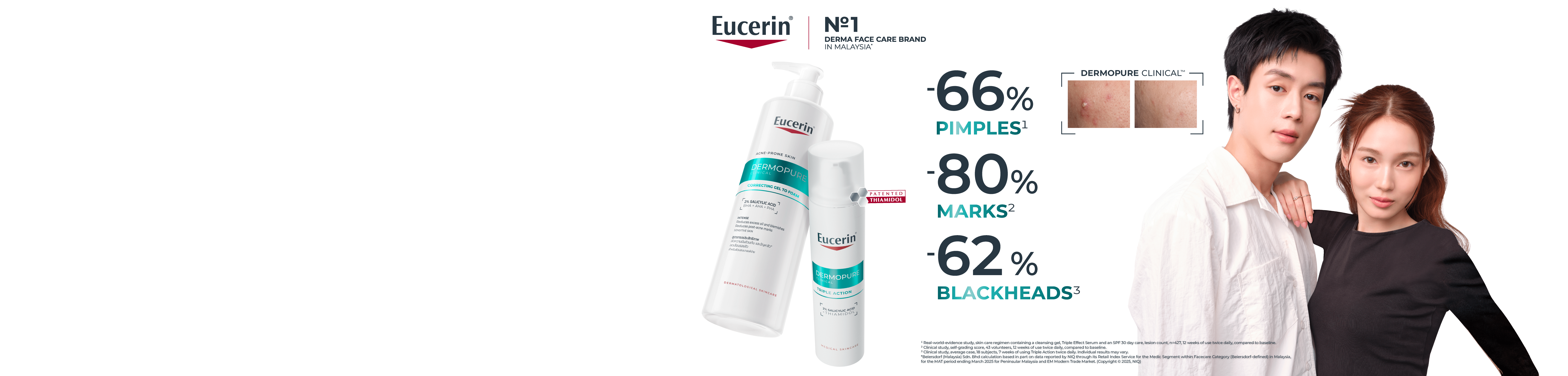 Eucerin DermoPure Clinical Range Banner