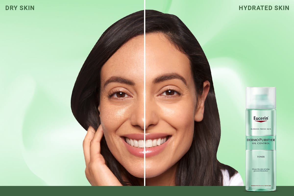 hydrated vs dry skin