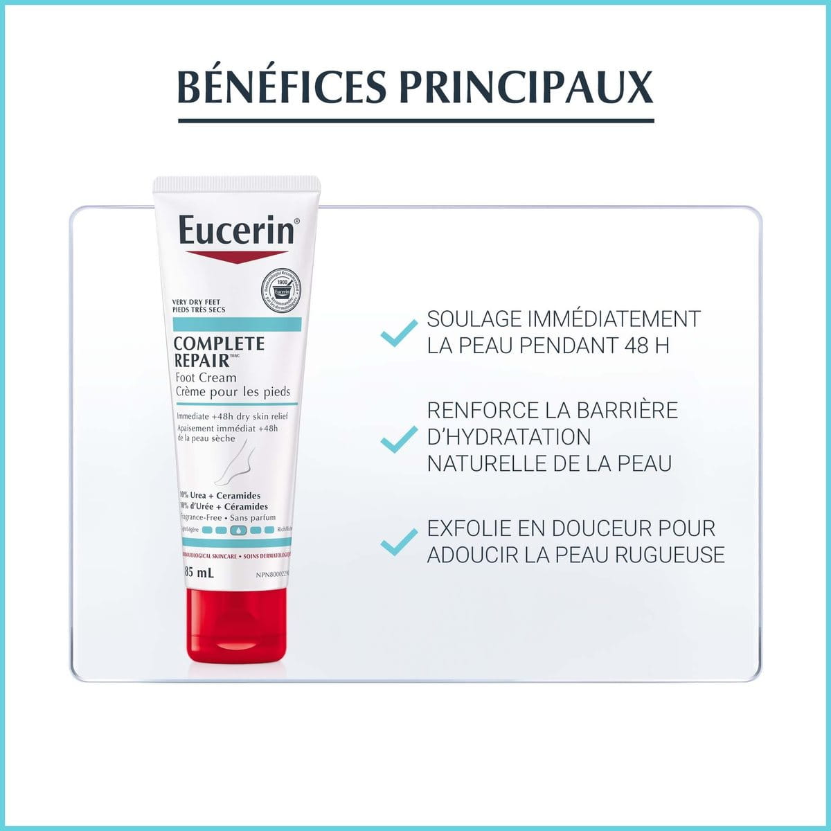 Crème Hydratante Pour Les Pieds à L'urée Balea - 100 Ml, Peaux Sèches - Fabriqué En Allemagne - Neuf