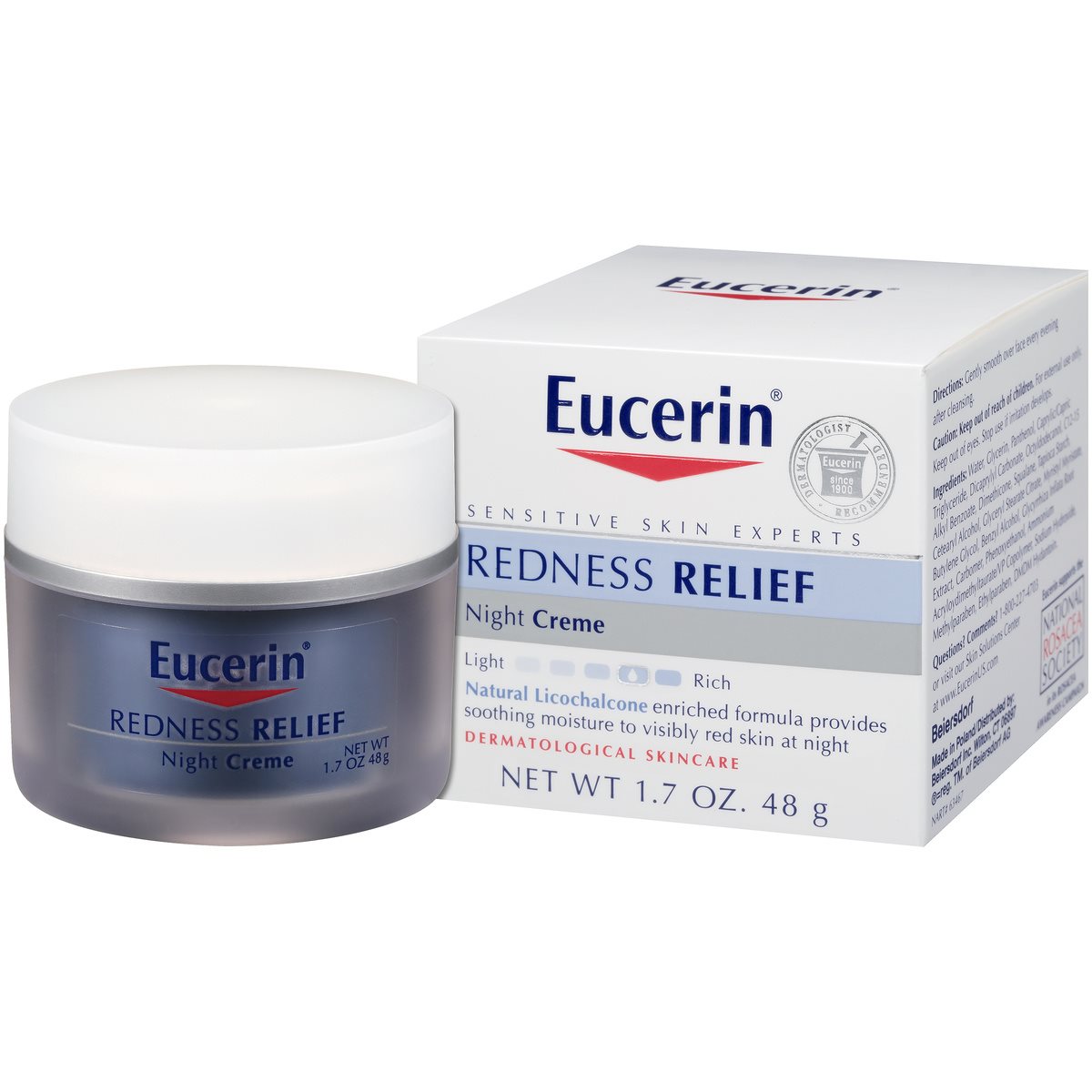 champignon Zoom ind vulkansk Eucerin® Sensitive Skin Redness Relief Soothing Night Creme