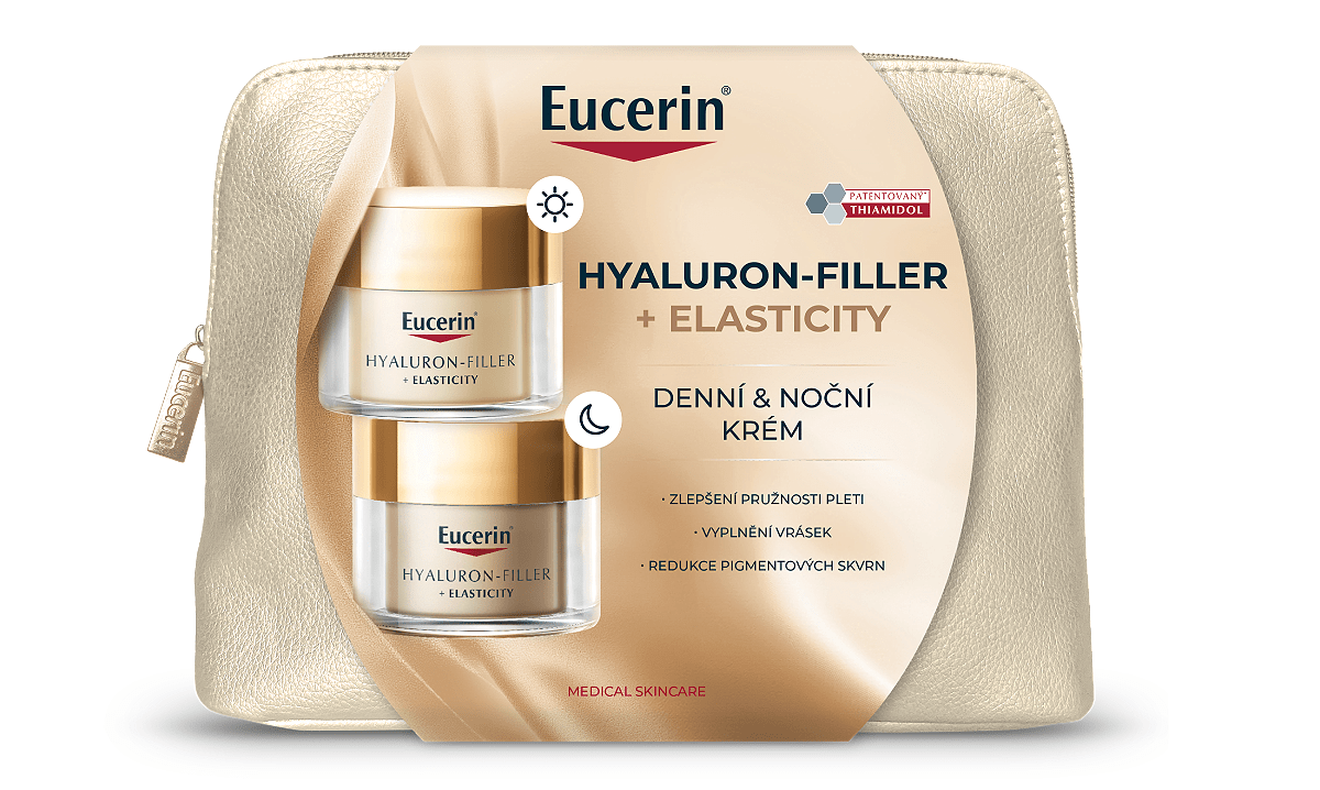 Vánoční taštička Eucerin Elasticity Denní a noční krém