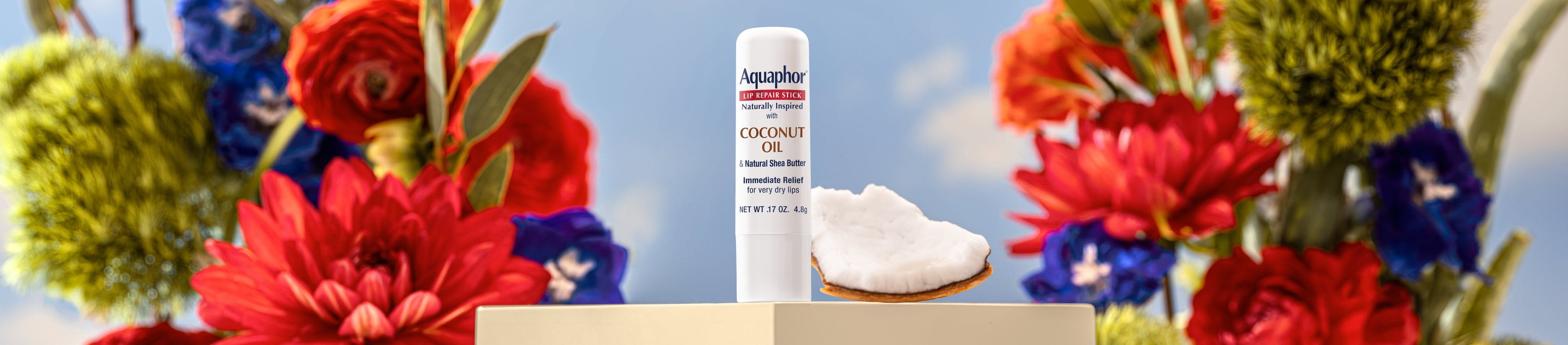 Huile de noix de coco pour les lèvres
