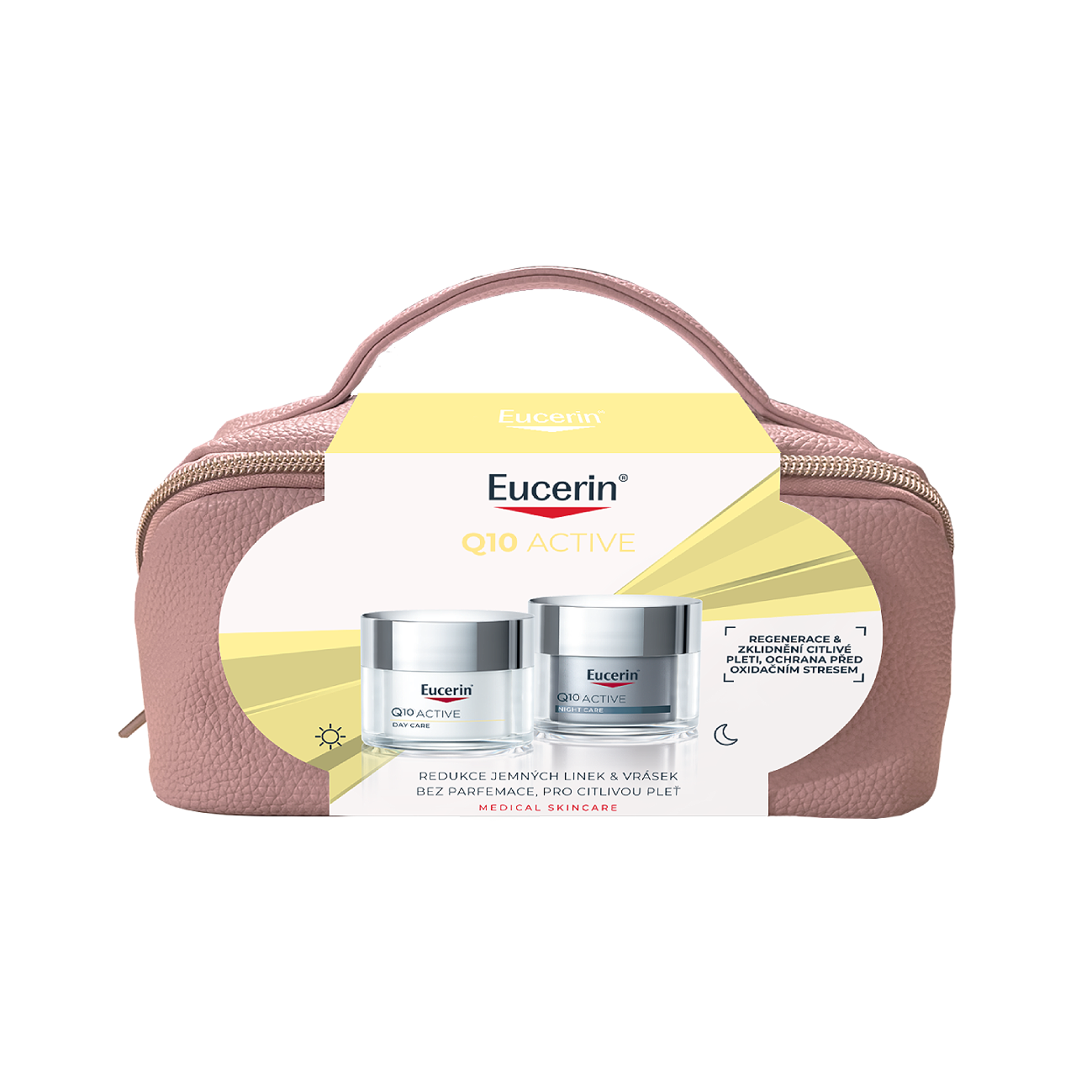 Eucerin vánoční balení Q10 Active Denní a Noční krém