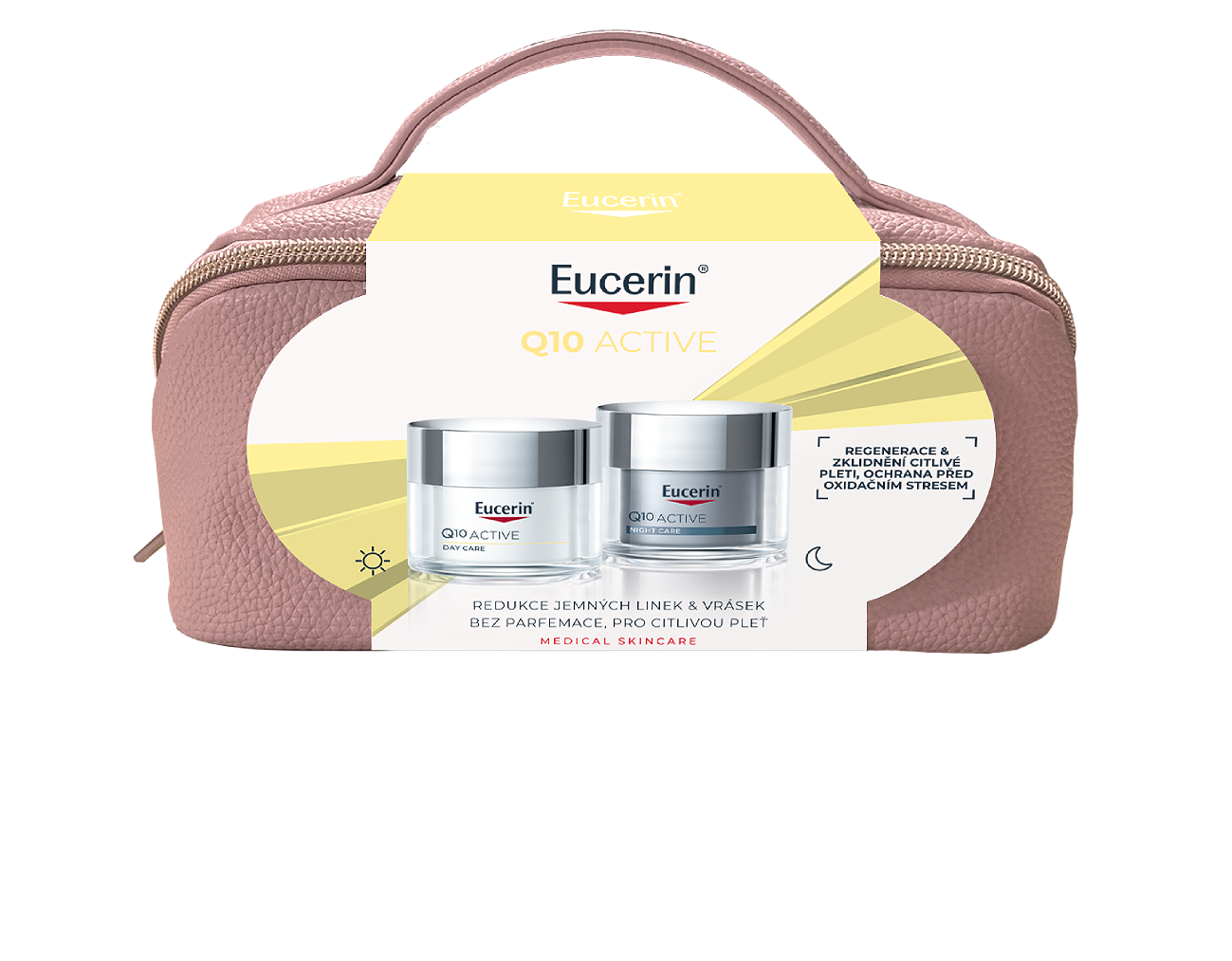 Eucerin vánoční balení Q10 Active Denní a Noční krém