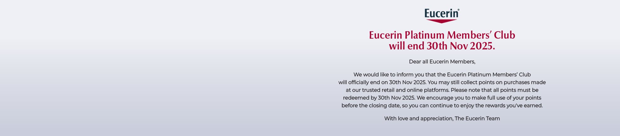 Eucerin CRM Closure