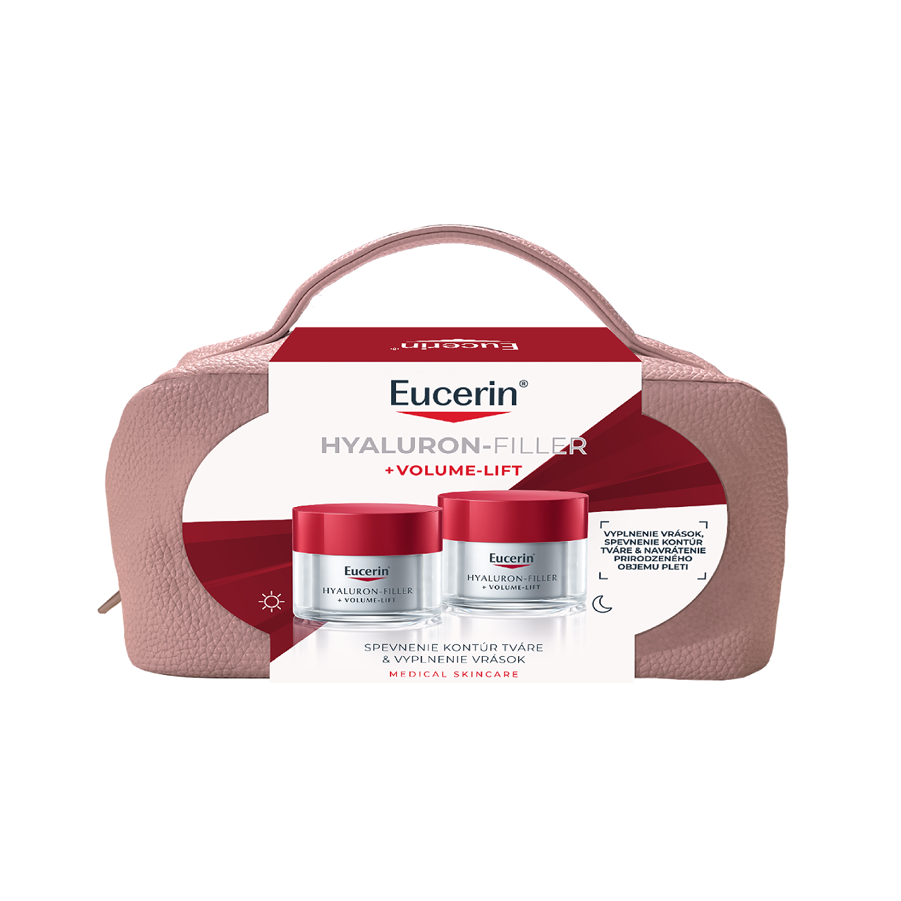 Vianočné balenie Hyaluron-Filler + Volume-Lift Denný krém pre normálnu až zmiešanú pleť a Nočný krém