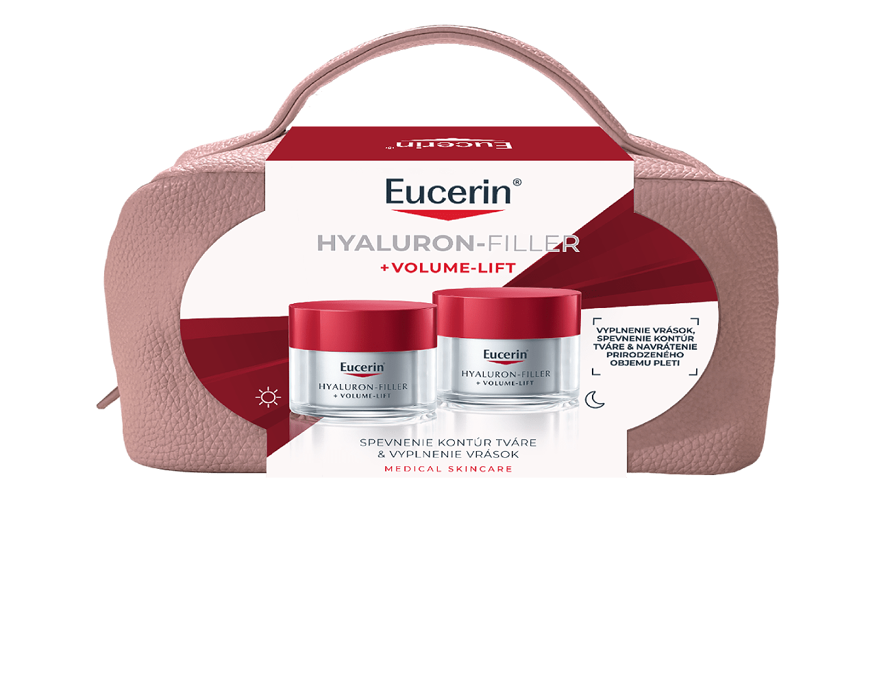 Vianočné balenie Hyaluron-Filler + Volume-Lift Denný krém pre normálnu až zmiešanú pleť a Nočný krém
