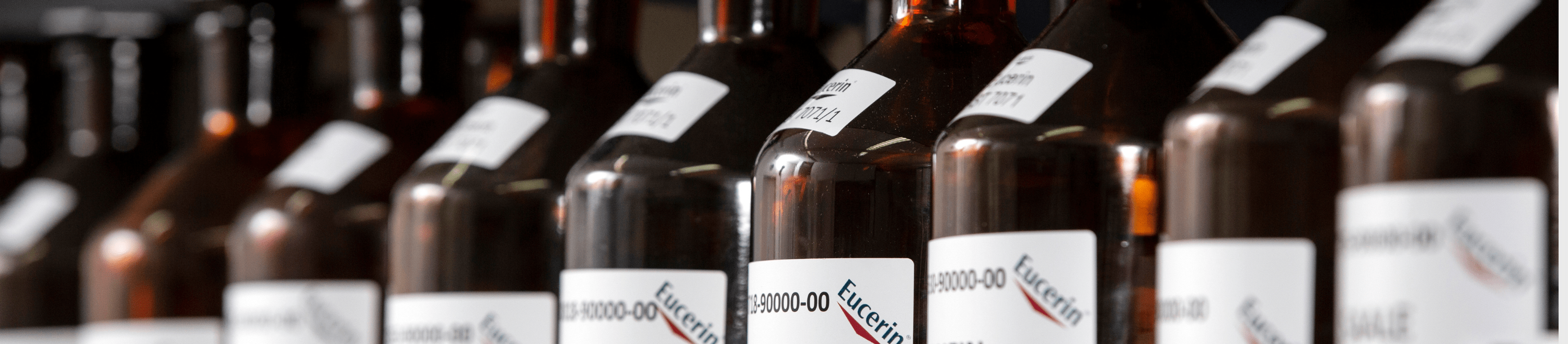 Bottles of Skincare Ingredients