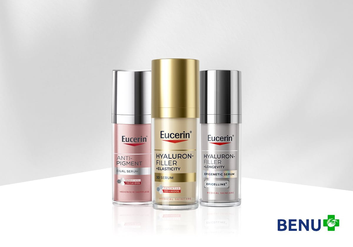 Tři Eucerin anti-age pleťová séra