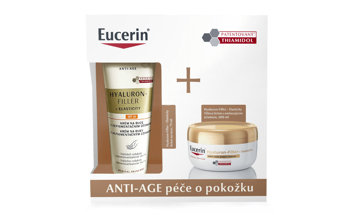 Vánoční balení Hyaluron-Filler + Elasticity Tělový krém a krém na ruce