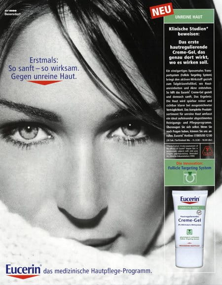 1999 advertisement eucerin