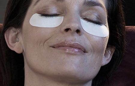 woman wearing eye patch