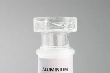 conical flask with Aluminium Chlorohydrate 