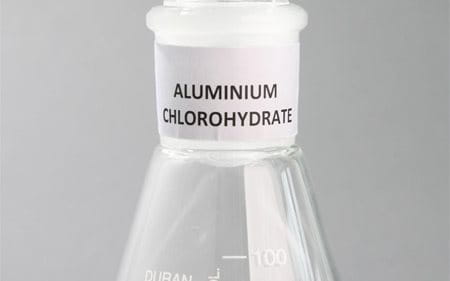 conical flask with Aluminium Chlorohydrate