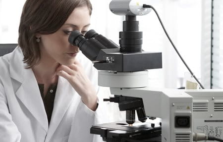 Female scientist in laboratory