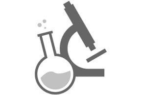 Darstellung Reagenzglas und Mikroskop