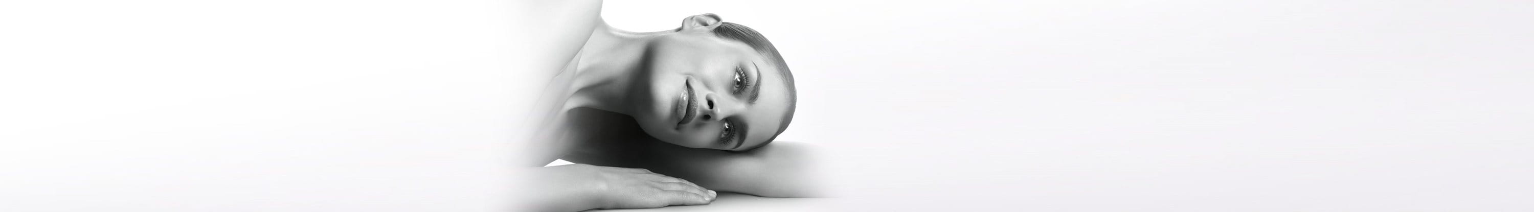 Woman laying on her arm