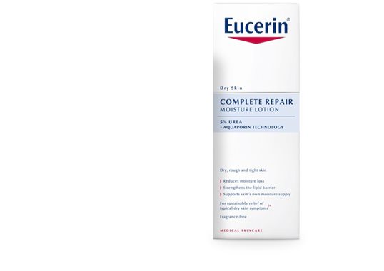 Легкий увлажняющий лосьон для тела для сухой кожи Eucerin Complete Repair для сухой, огрубевшей и шершавой кожи