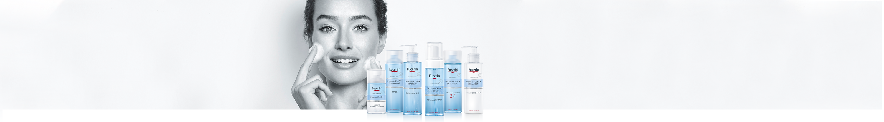 gama de limpeza de pele dermatoclean Eucerin