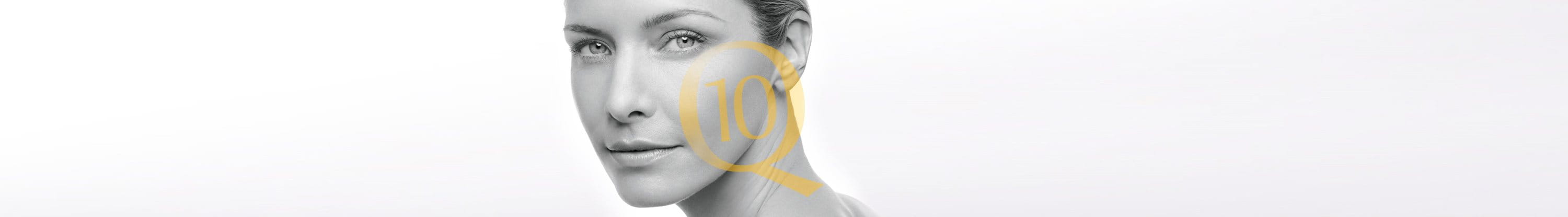 Woman with sensitive facial skin