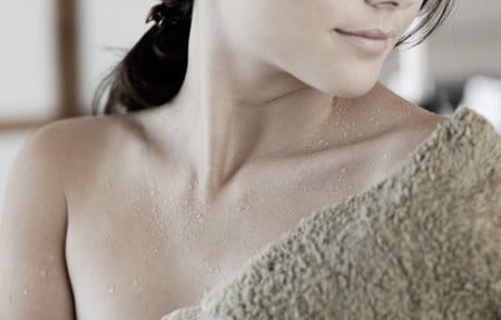 The best time to moisturise is when the skin is clean and slightly damp, e.g. after a bath or shower.