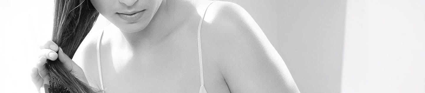 Woman distraught at hair loss