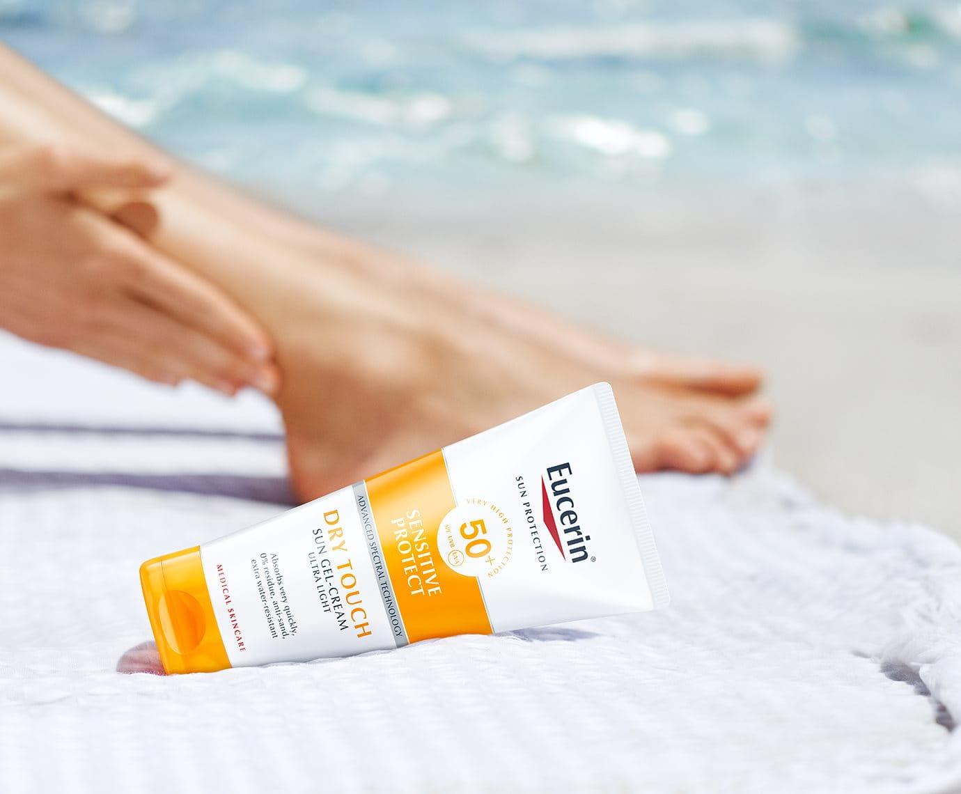 Dry touch sunscreen from Eucerin in SPF 50+ and SPF 30