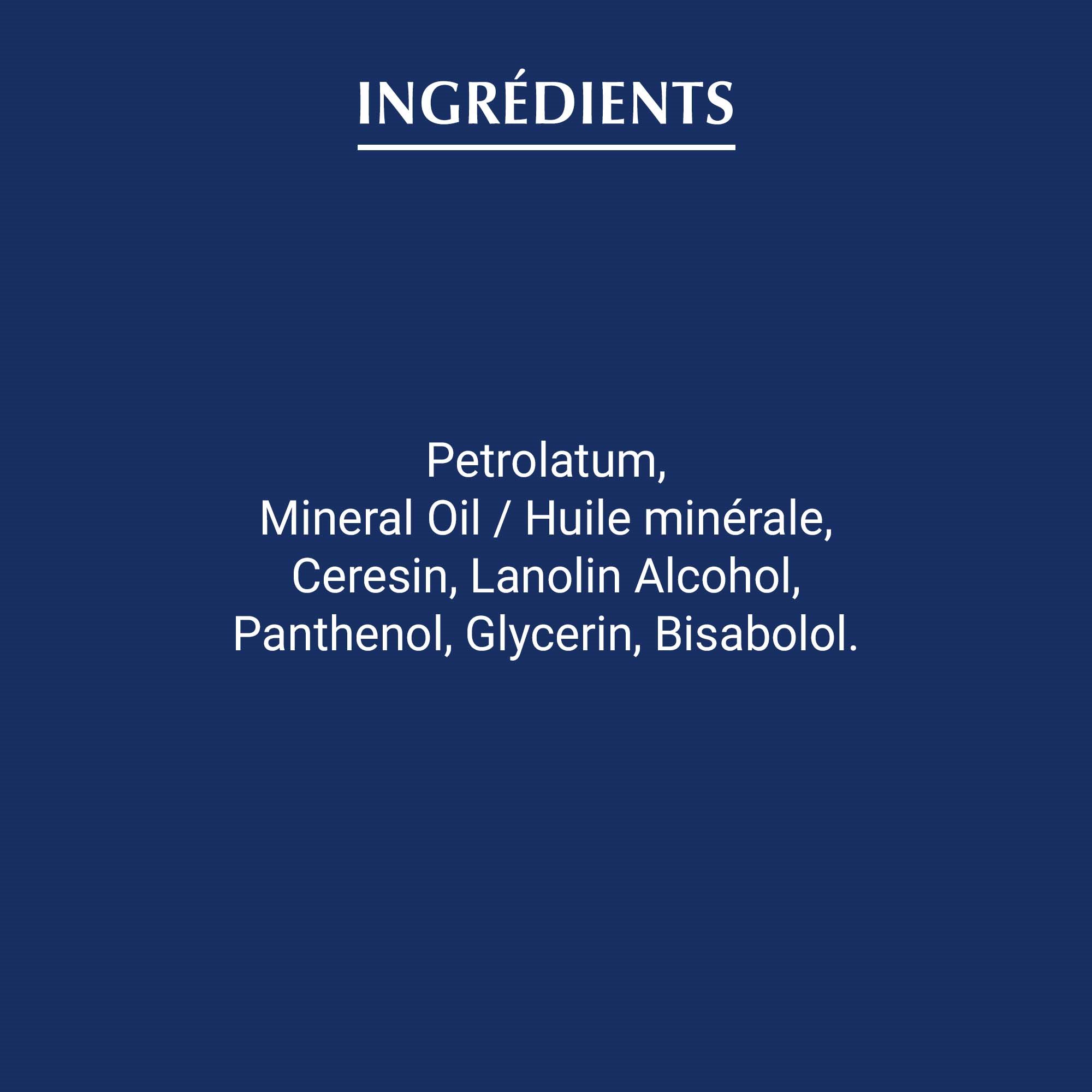 Liste des ingrédients que contient Aquaphor Eucerin