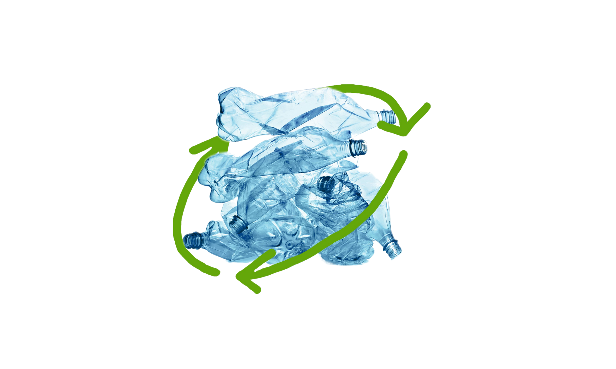 Une pile de bouteilles en plastique jetées