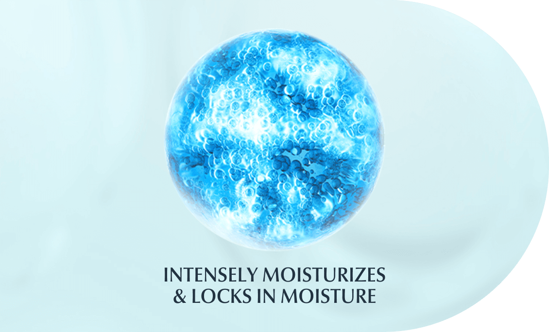 A blue ball signifying urea