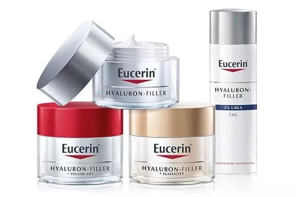 Eucerin Anti-Age Hyaluron Filler Produkte aus unterschiedlichen Serien
