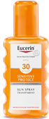 Eucerin Sun Sensitive Protect Színtelen napozó spray FF30