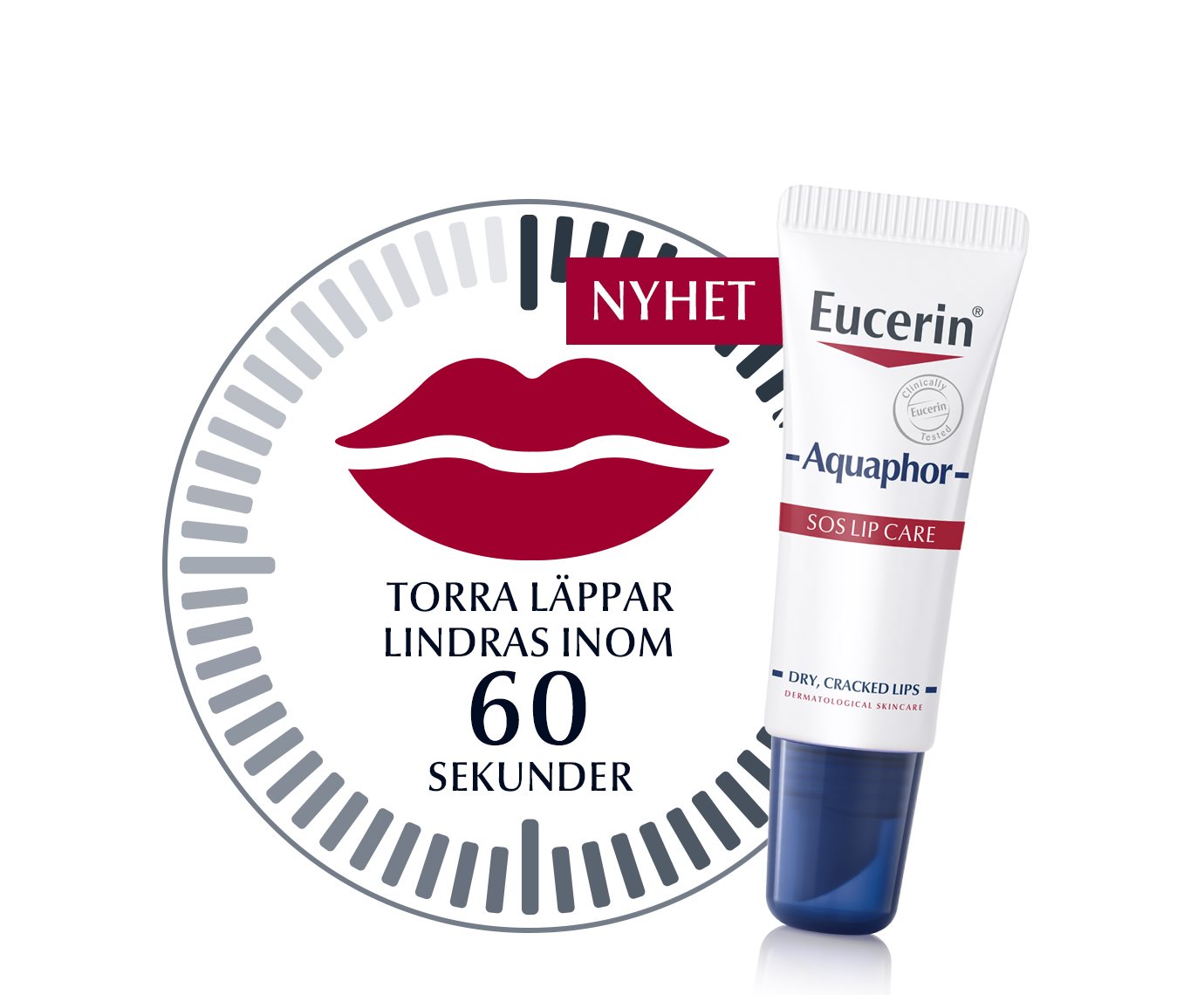 Eucerin Aquaphor SOS Lip Repair 60 sek
