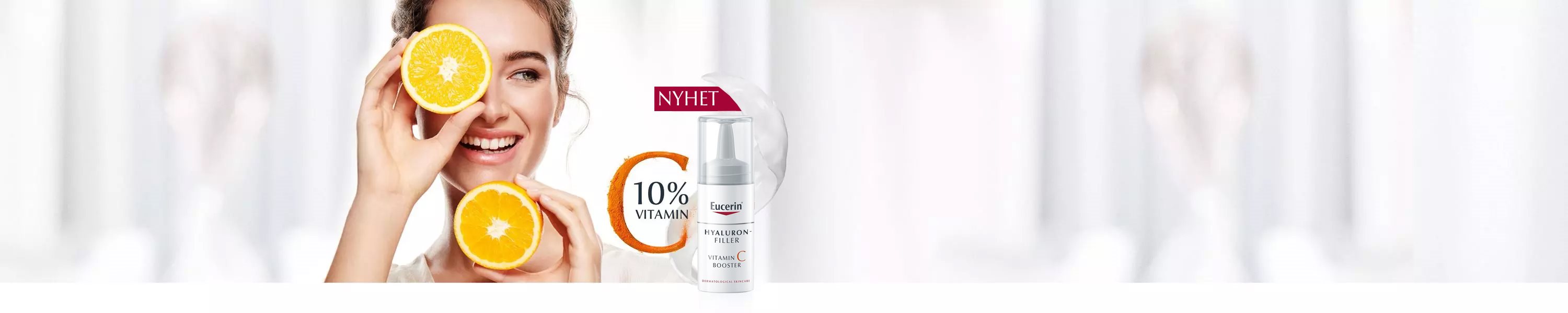 Hud med lyster med hudbooster från Eucerin