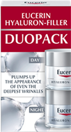 A packshot of the Eucerin Hyaluron-filler duopack