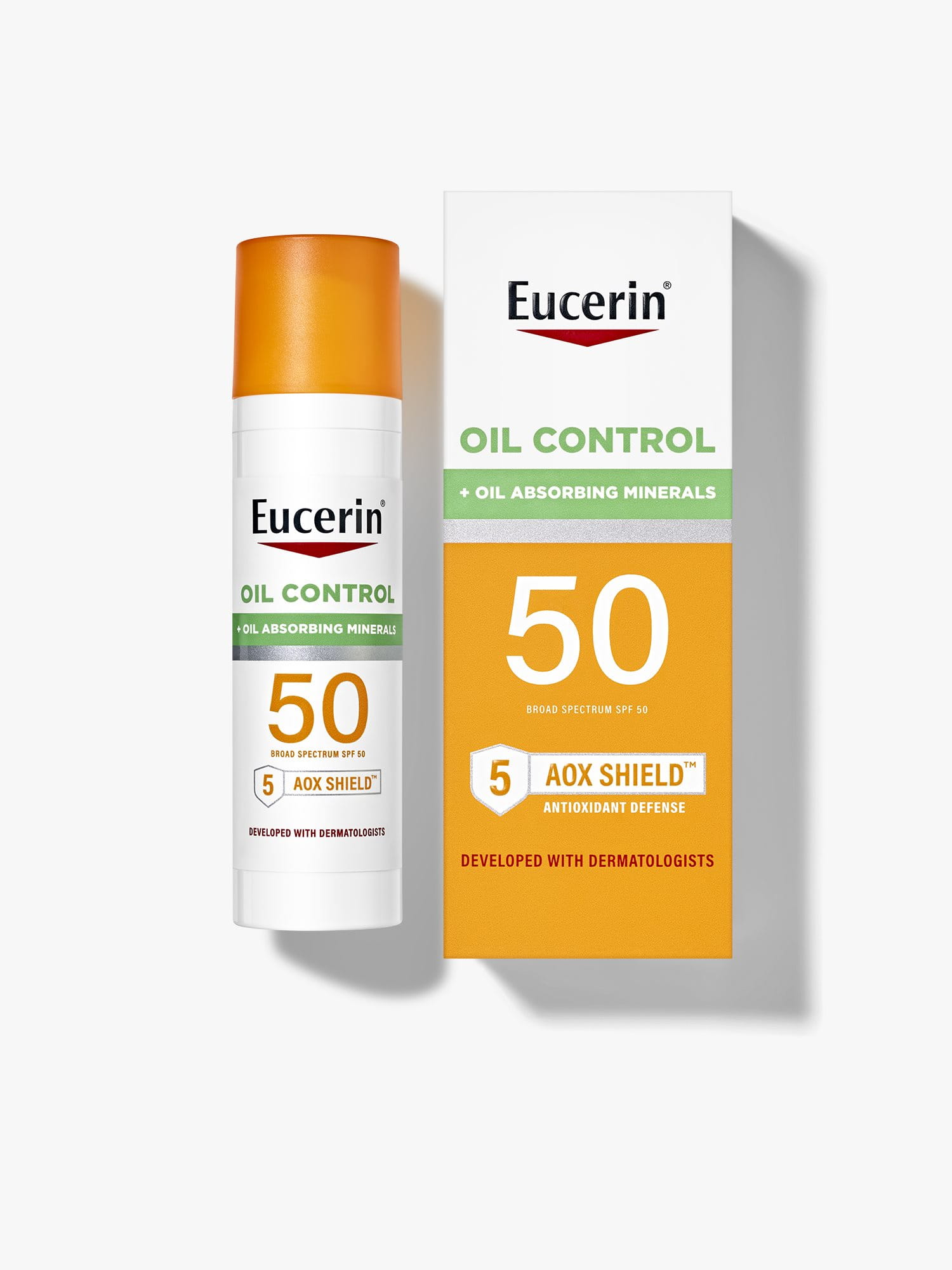 Arctic omhyggelig Korrekt Eucerin Sun Oil Control SPF 50 Face Sunscreen Lotion, 2.5 FL