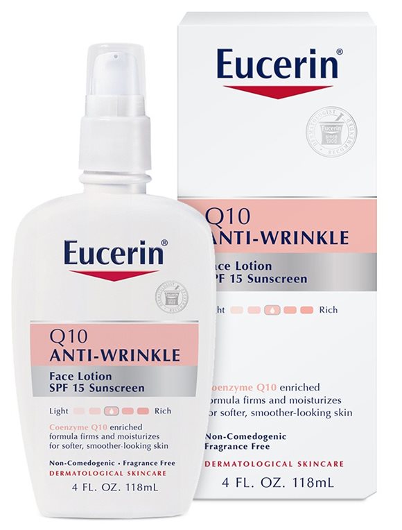 Rig mand Sæbe synge Eucerin® Q10 Anti-Wrinkle Face Lotion with SPF 15 | Eucerin® Anti-Aging  Skincare