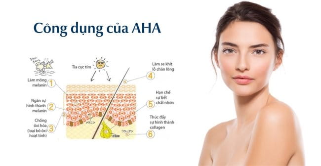 AHA có tác dụng gì trong mỹ phẩm?