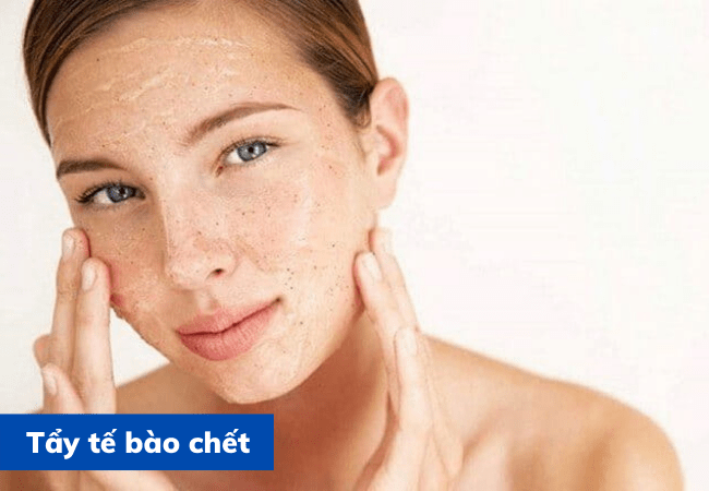 Tẩy tế bào chết cho da mụn