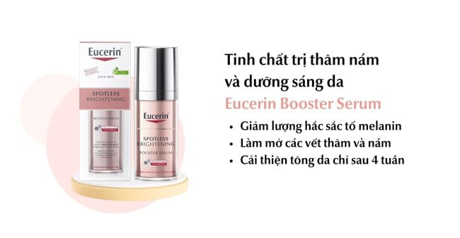 Serum trắng da mặt mờ thâm nám Eucerin Crystal Booster Serum