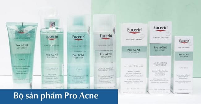 Dòng sản phẩm ProAcne từ Eucerin giúp se lỗ chân lông giảm mụn