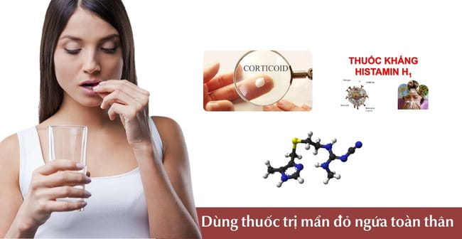 Sử dụng thuốc trị mẩn đỏ ngứa toàn thân