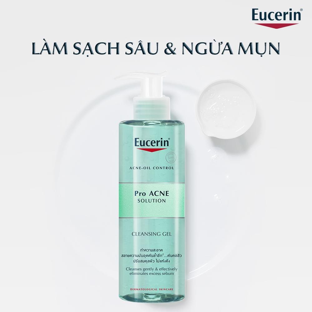 Gel rửa mặt cho da nhờn mụn Eucerin ProAcne Cleansing Gel (Nguồn: Internet)